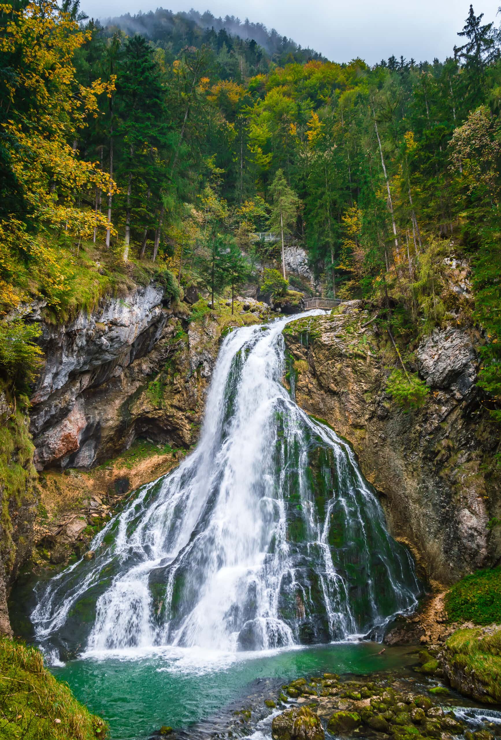 Gollinger Waterfall in Golling an der Salzach